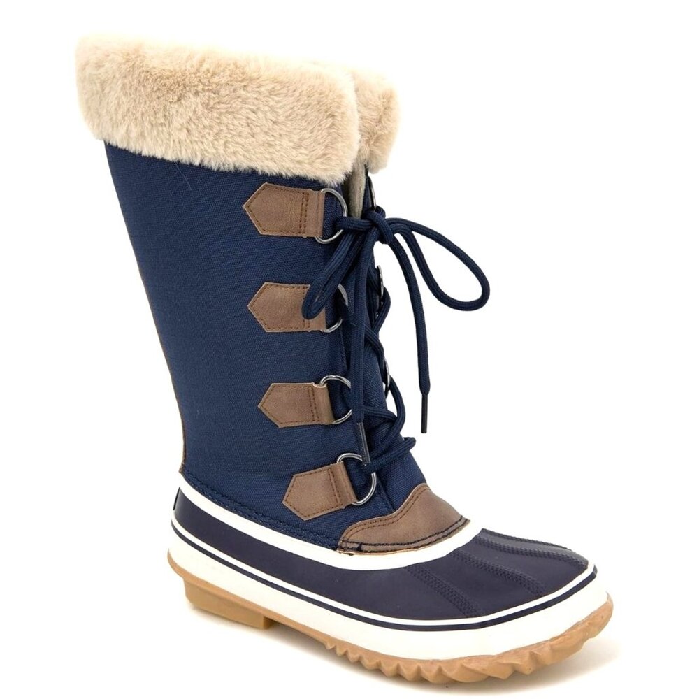 JBU 10 Boots Snowy Stormgate Women Tall Faux Fur Waterproof Duck Outdoor Winters